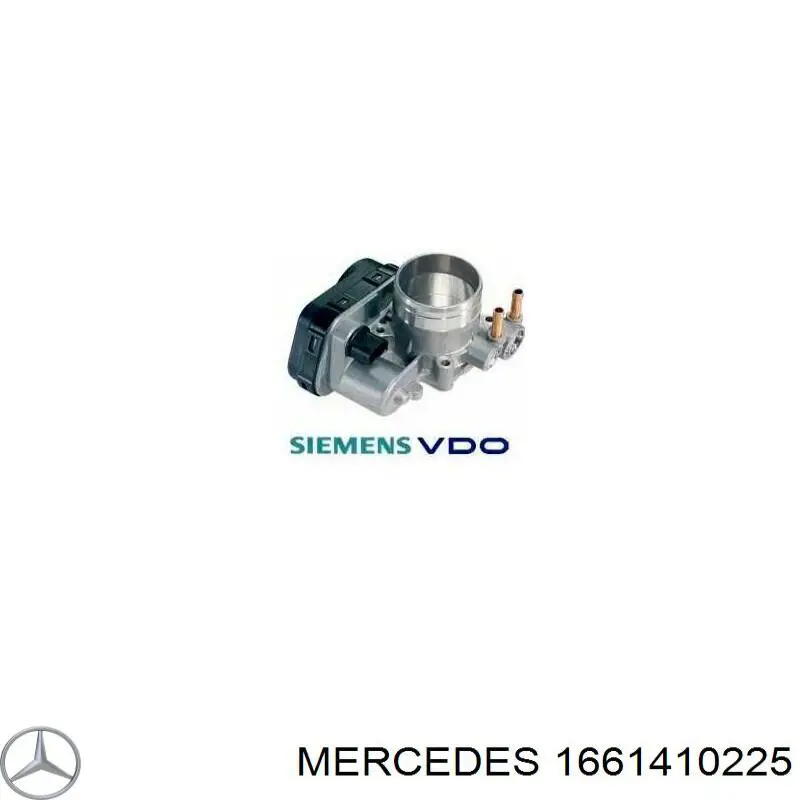 1661410225 Mercedes Przepustnica, komplet