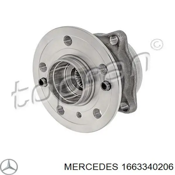 Piasta przednia Mercedes 1663340206 cena, od 83,09 USD