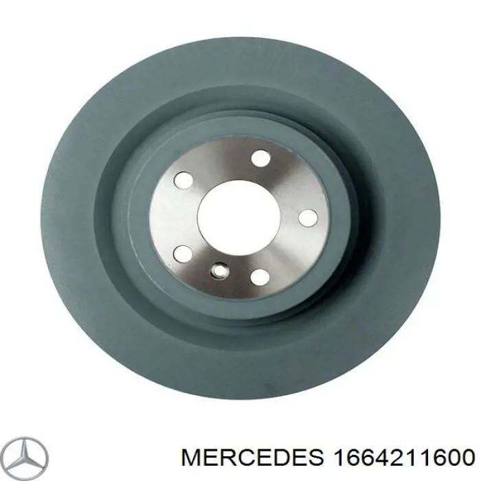 Do koszyka 1664211600 Mercedes Tarcza hamulcowa przednia