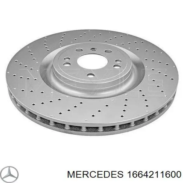 1664211600 Mercedes Tarcza hamulcowa przednia