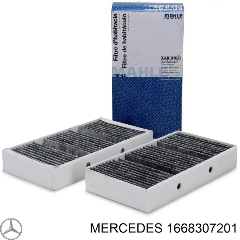 Do koszyka 1668307201 Mercedes Filtr kabiny