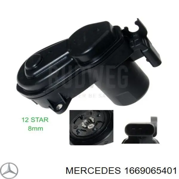 Silniczek zacisku hamulcowego tylnego Mercedes 1669065401 cena, od 43,95 USD
