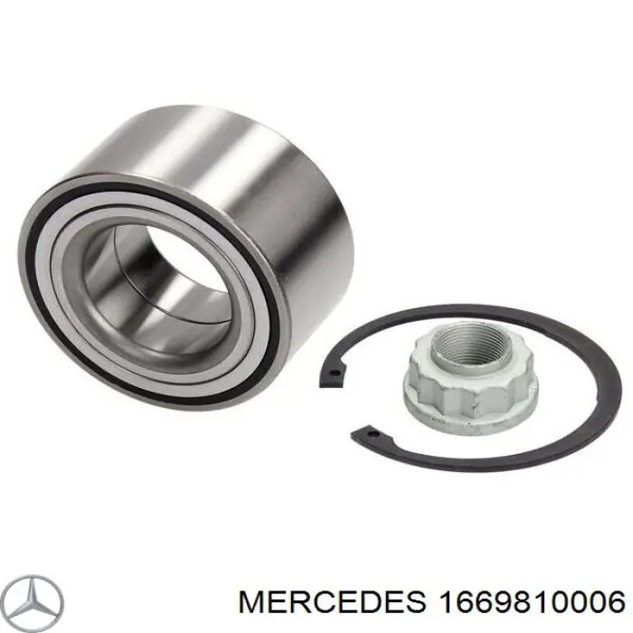 Łożysko piasty przedniej Mercedes 1669810006 cena, od 55,48 USD