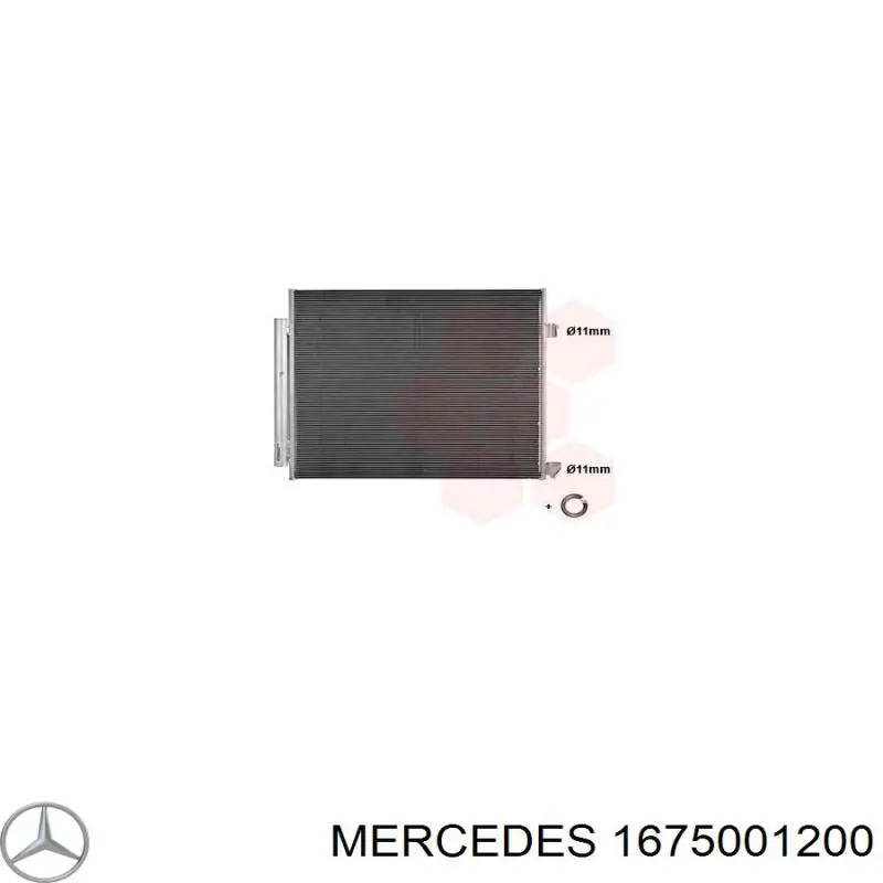 1675001200 Mercedes Chłodnica klimatyzacji