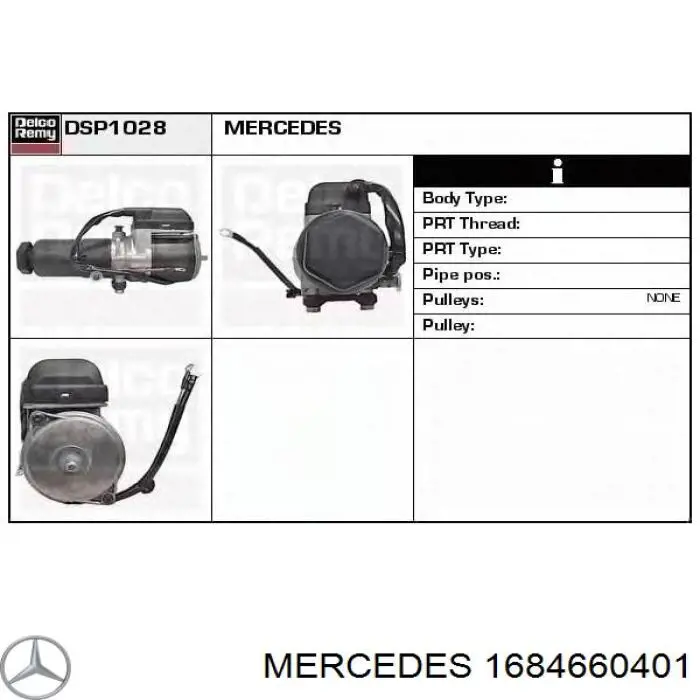 1684660401 Mercedes Pompa wspomagania hydraulicznego kierownicy
