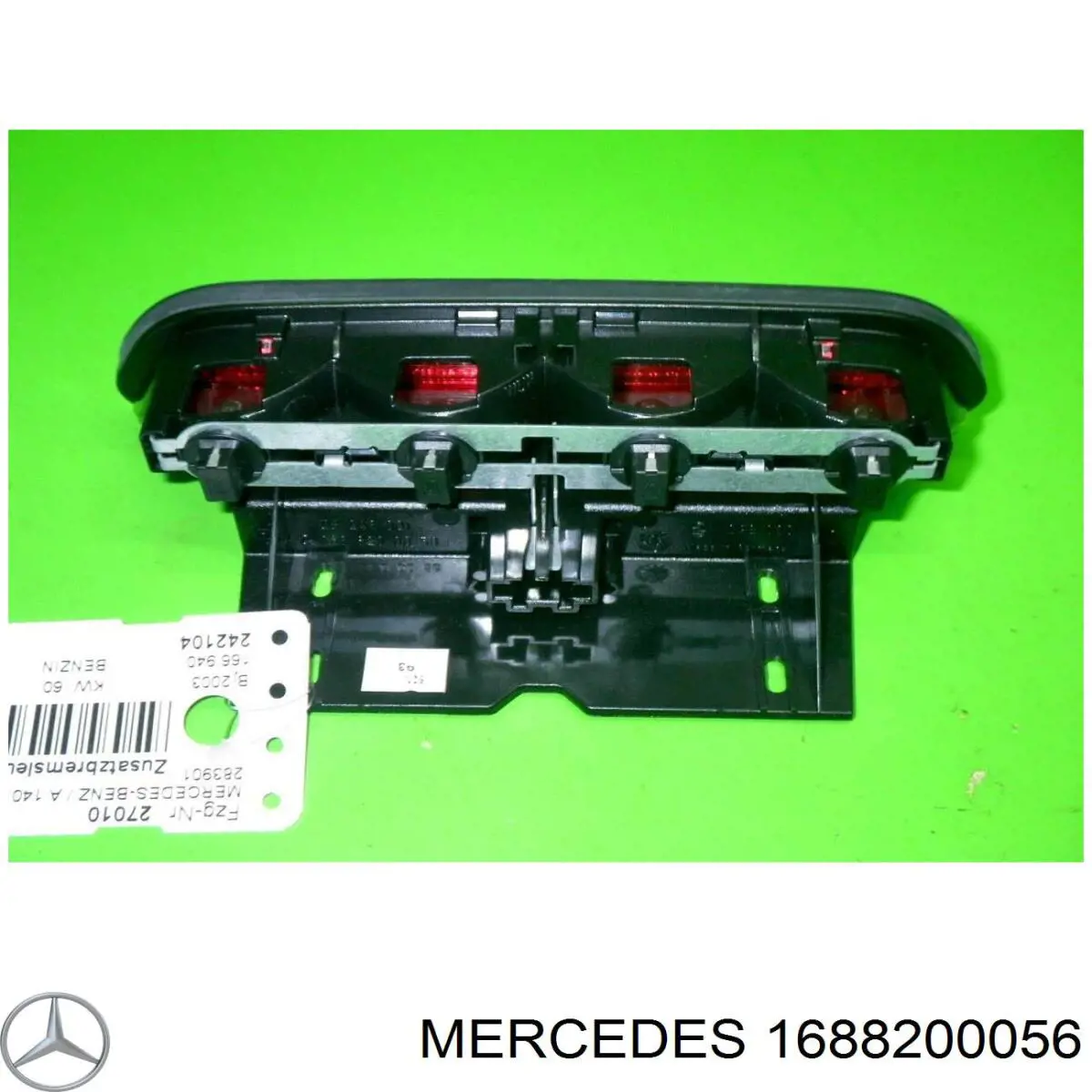 Lampa stop tylna dodatkowa Mercedes A hatchback (W168) (1997 - 2004) cena, od 37,74 USD