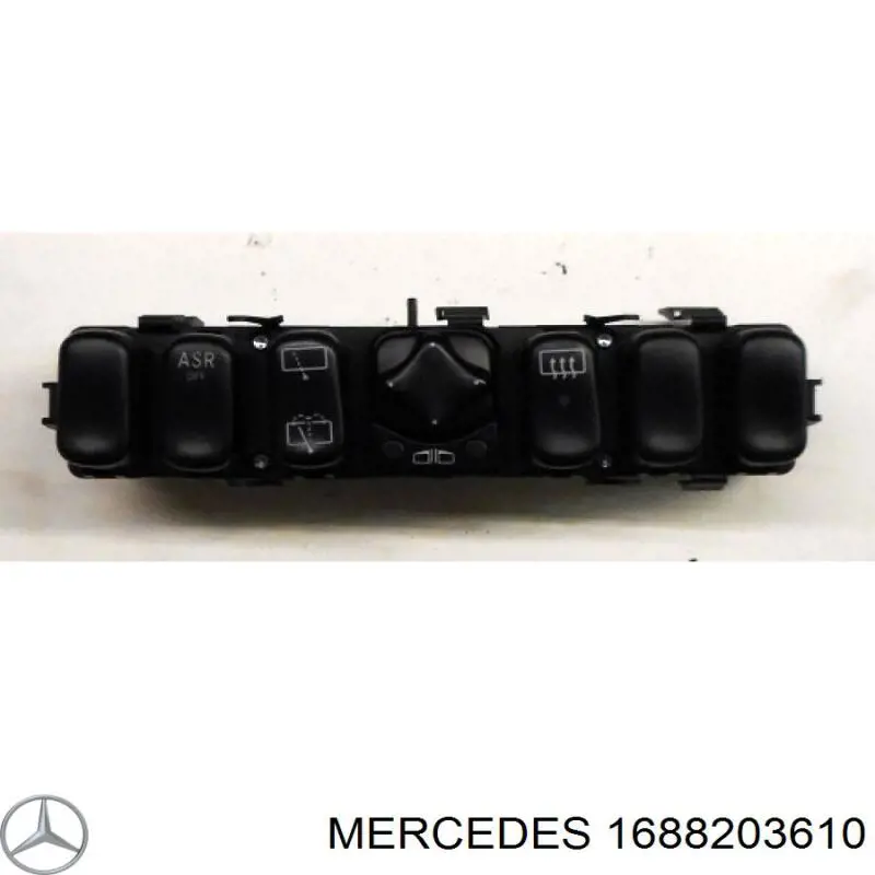 Blok przycisków na środkowej konsoli Mercedes 1688203610