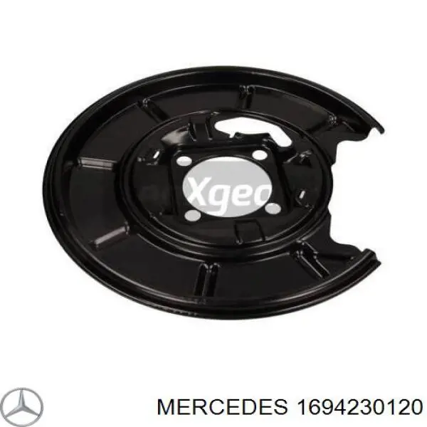 Do koszyka 1694230120 Mercedes Osłona tarczy hamulcowej tylnej lewa
