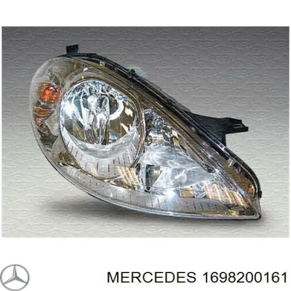 1698200161 Mercedes Reflektor lewy