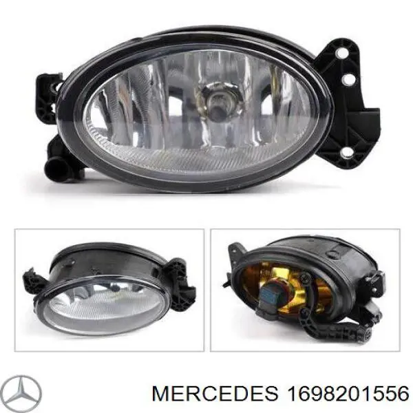 1698201556 Mercedes lampa przeciwmgielna lewa