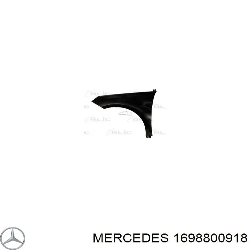 Błotnik przedni lewy Mercedes 1698800918 cena, od 176,36 USD