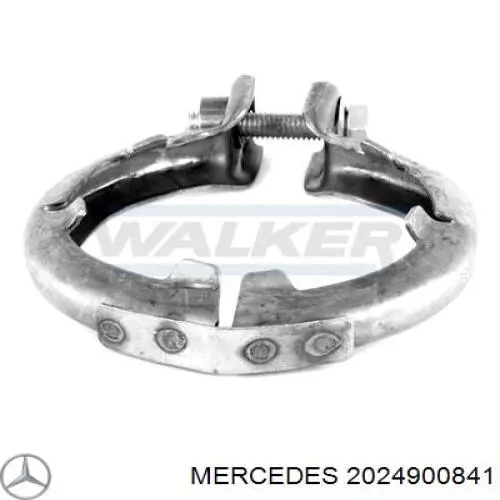 Do koszyka 2024900841 Mercedes Obejma zaciskowa kolektora wydechowego