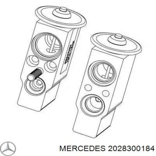 Zawór termostatyczny klimatyzacji Mercedes 2028300184 cena, od 42,18 USD