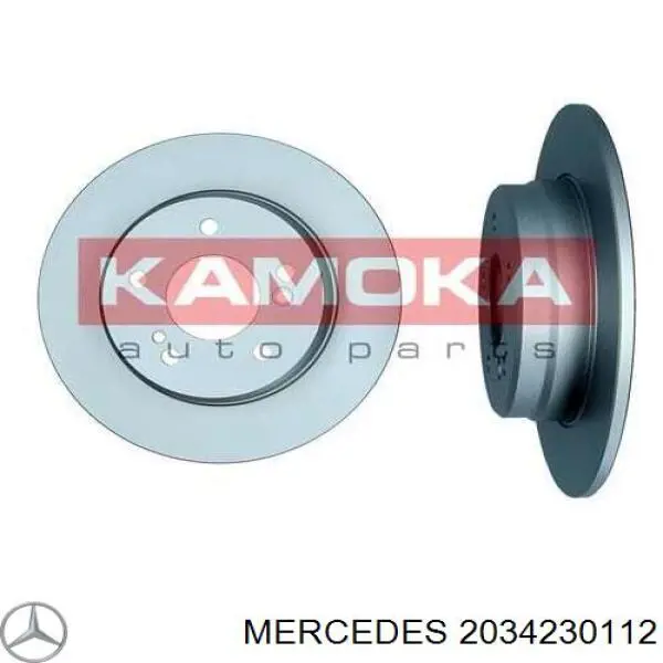 2034230112 Mercedes tarcza hamulcowa tylna