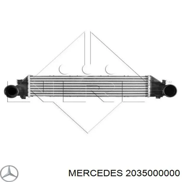 Chłodnica intercoolera Mercedes 2035000000 cena, od 110,16 USD