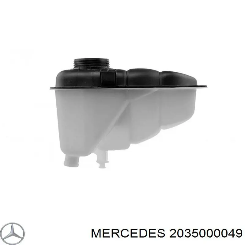 Do koszyka 2035000049 Mercedes Zbiorniczek wyrównawczy układu chłodzenia