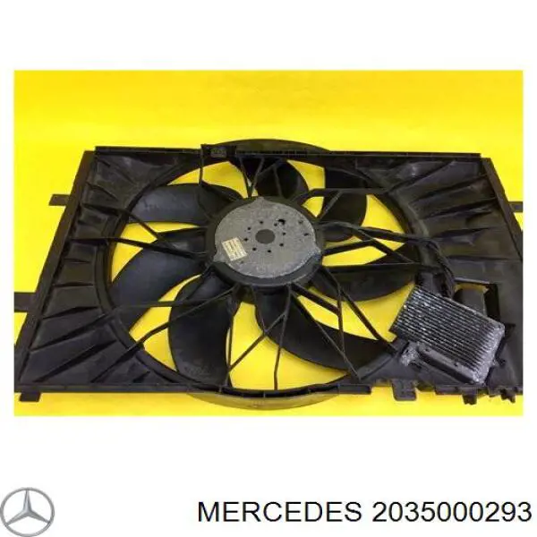 Dyfuzor chłodnicy, w komplecie z silnikiem i wirnikiem Mercedes 2035000293 cena, od 315,03 USD