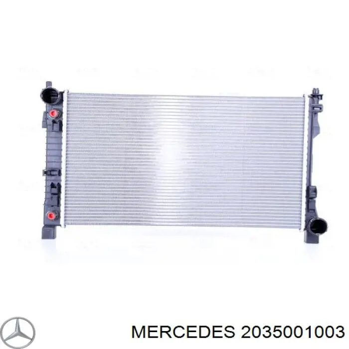 Chłodnica silnika Mercedes 2035001003 cena, od 115,65 USD