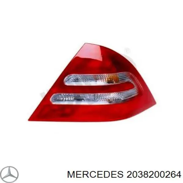 2038200264 Mercedes Lampa zespolona tylna prawa