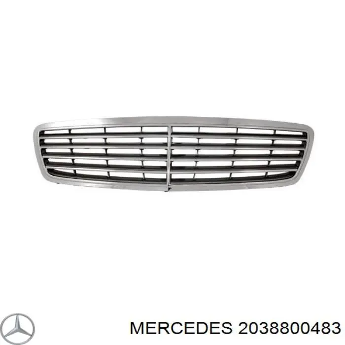 A20388001237D11 Mercedes Atrapa chłodnicy