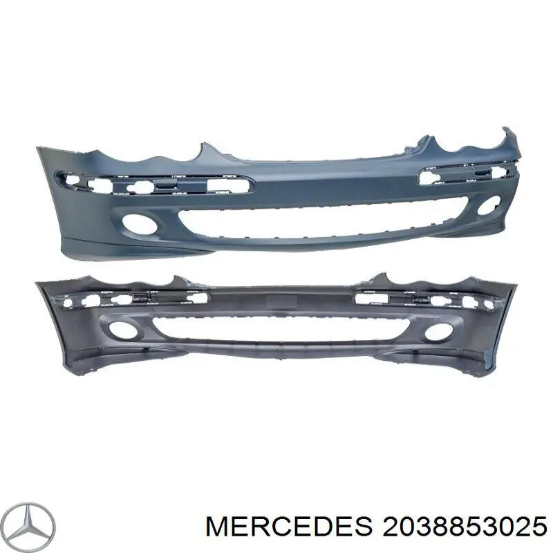 Do koszyka 2038853025 Mercedes Zderzak przedni