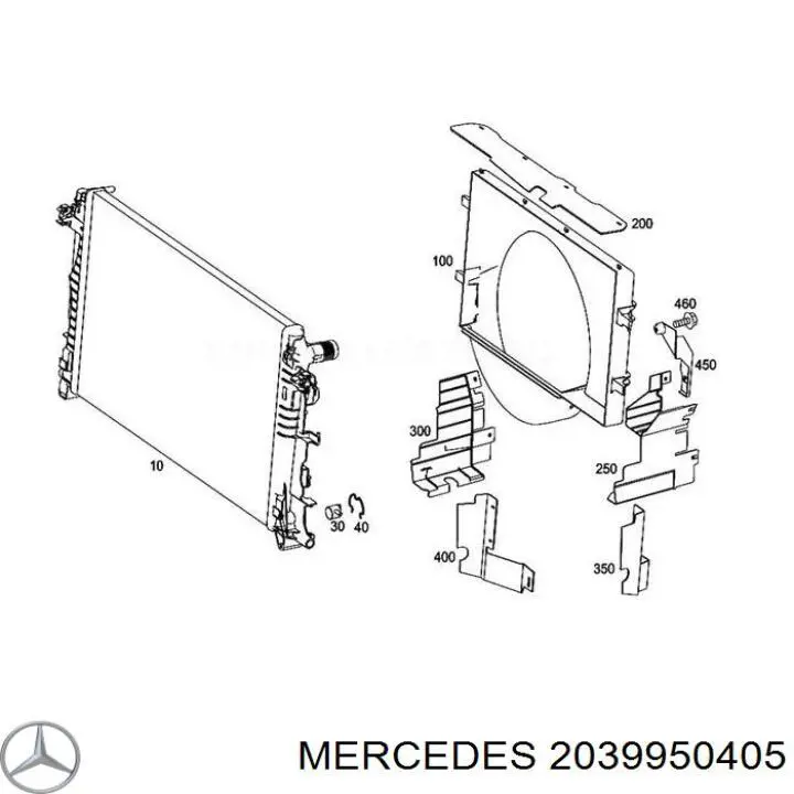 2039950405 Mercedes Zacisk sprężynowy