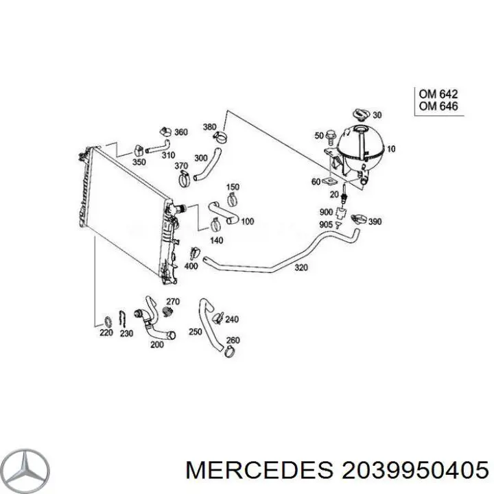 Zacisk sprężynowy Mercedes 2039950405 cena, od 1,42 USD
