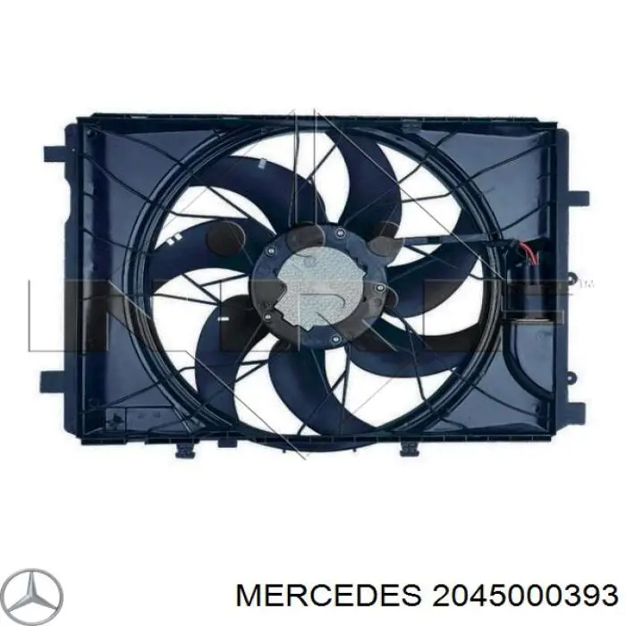 Dyfuzor chłodnicy, w komplecie z silnikiem i wirnikiem Mercedes 2045000393 cena, od 333,58 USD