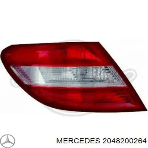 2048200264 Mercedes Lampa zespolona tylna prawa