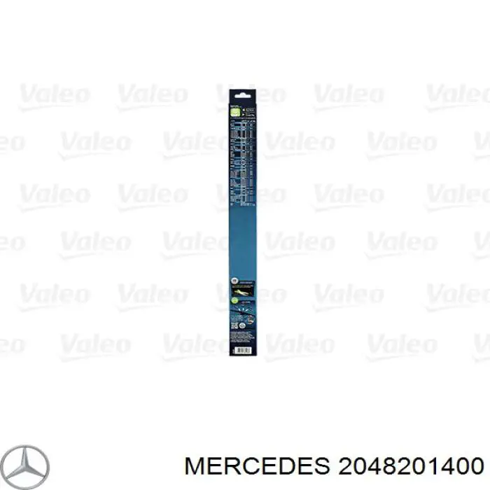 2048201400 Mercedes Pióro wycieraczki szyby przedniej, zestaw (2 szt.)