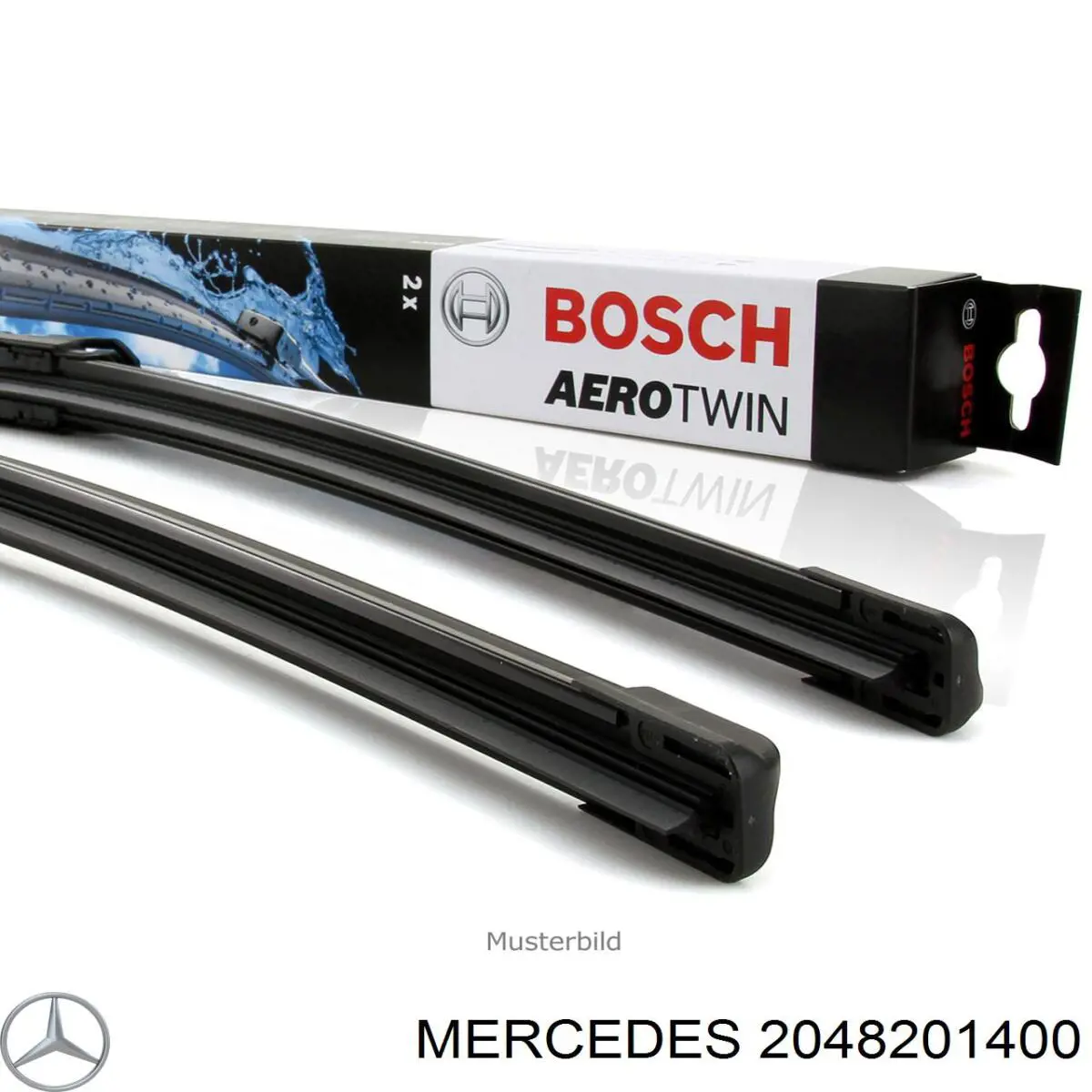 Pióro wycieraczki szyby przedniej, zestaw (2 szt.) 2048201400 Mercedes