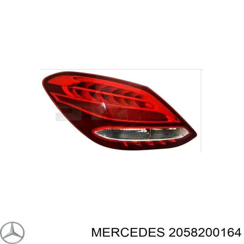 2058200164 Mercedes Lampa zespolona tylna lewa