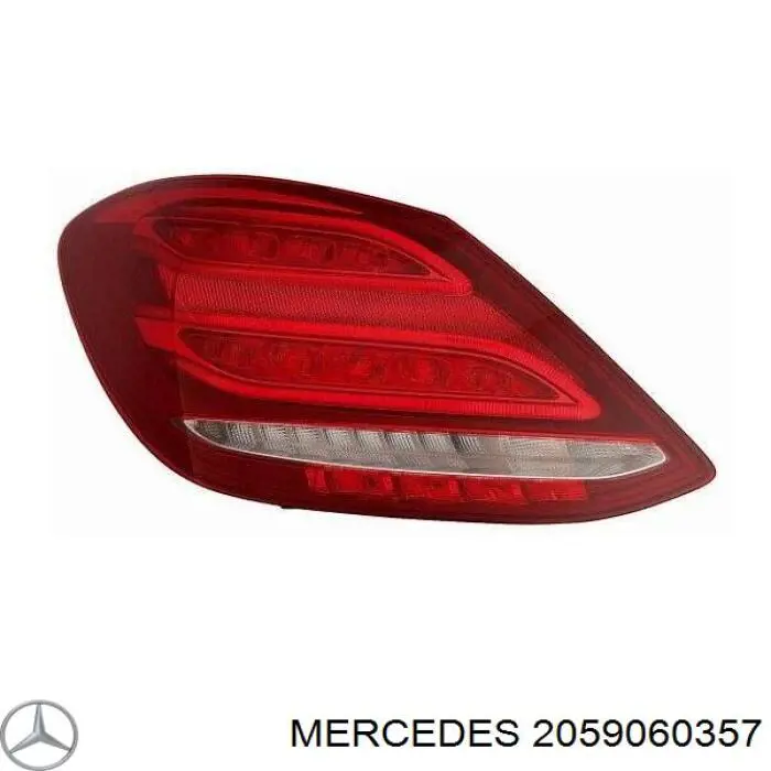 Lampa zespolona tylna lewa Mercedes 2059060357 cena, od 298,65 USD