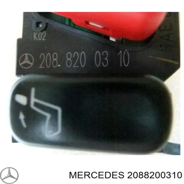 2088200310 Mercedes przycisk włączania światła awaryjnego