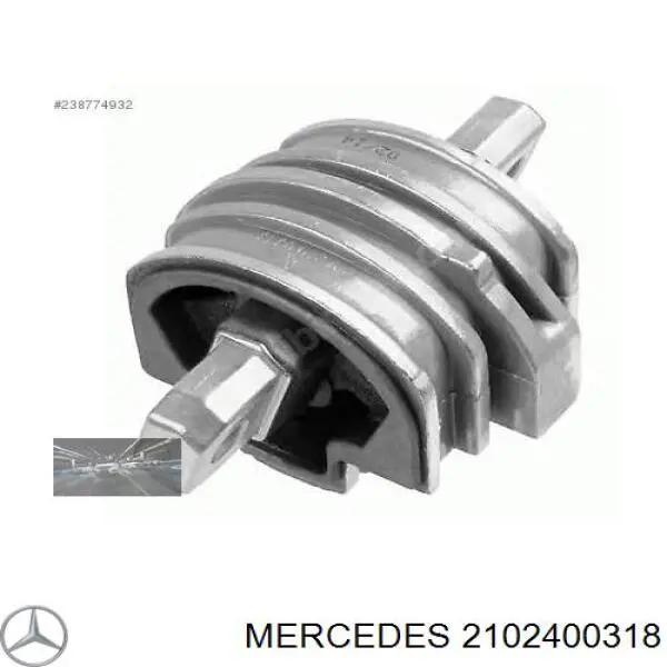 Do koszyka 2102400318 Mercedes Poduszka (podpora skrzyni biegów)