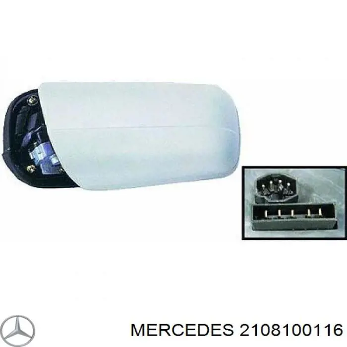 2108100116 Mercedes lusterko wsteczne lewe