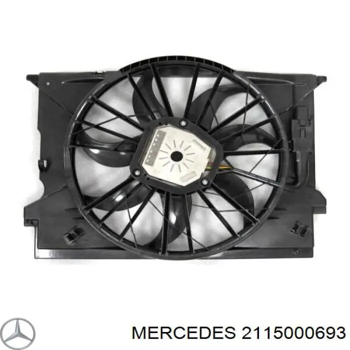2115000693 Mercedes Wentylator elektryczny układu chłodzenia, kompletny (silnik+wirnik) prawy