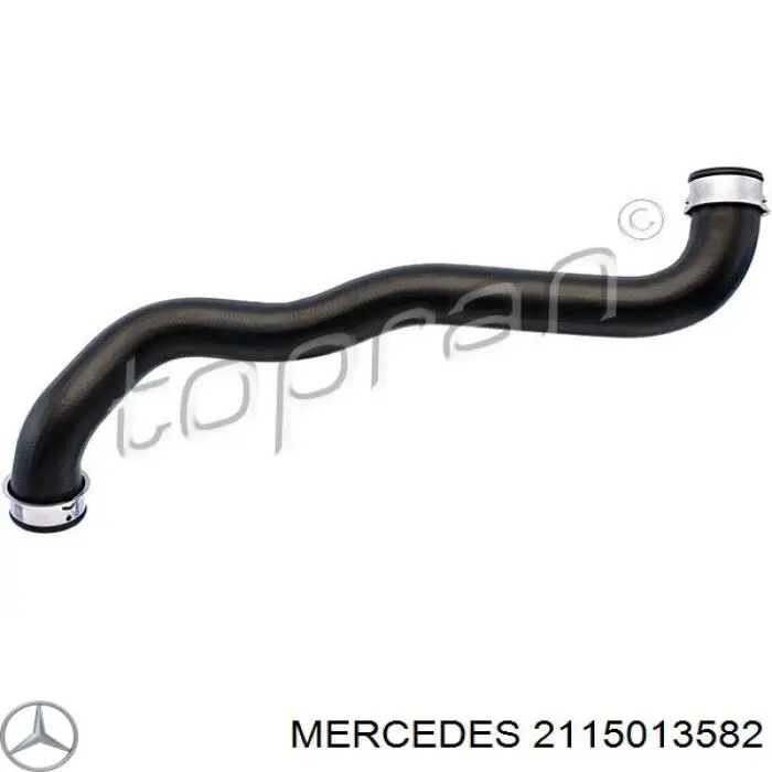 Do koszyka 2115013582 Mercedes Przewód (króciec) chłodnicy górny