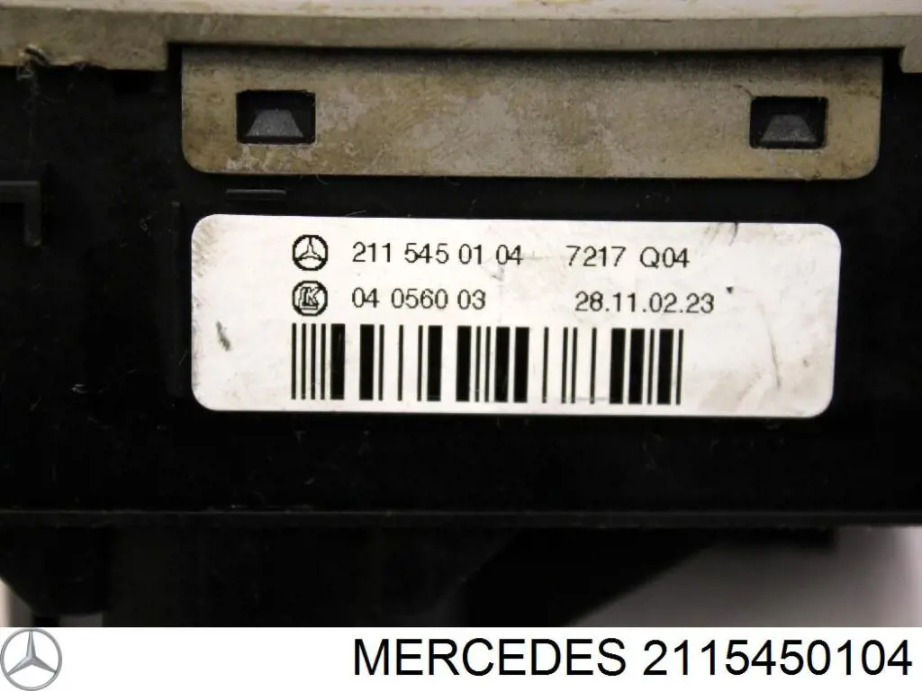 2115450104 Mercedes Przełącznik światła reflektorów na "torpedo"