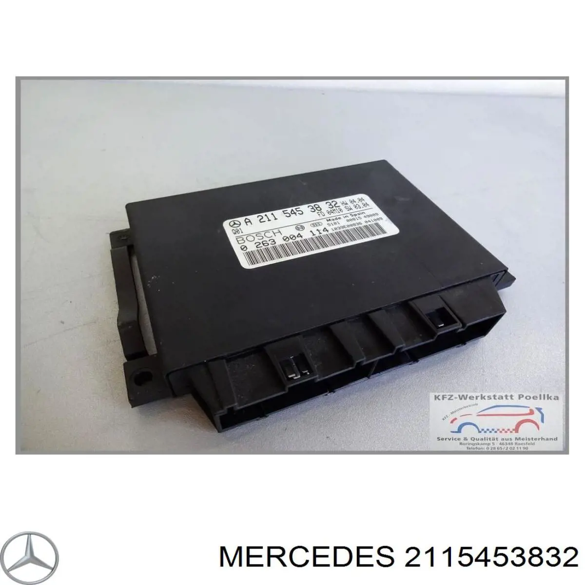 2115453832 Mercedes Sterownik czujnika parkowania