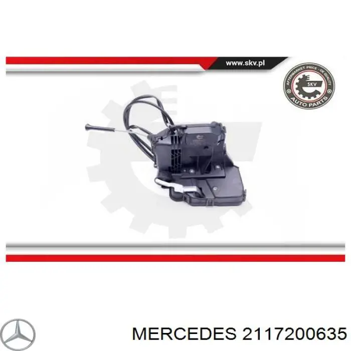 Zamek drzwi przednich prawych Mercedes 2117200635 cena, od 83,05 USD