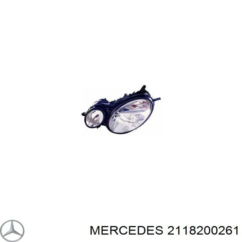 2118200261 Mercedes Reflektor prawy