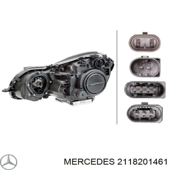 Do koszyka 2118201461 Mercedes Reflektor prawy