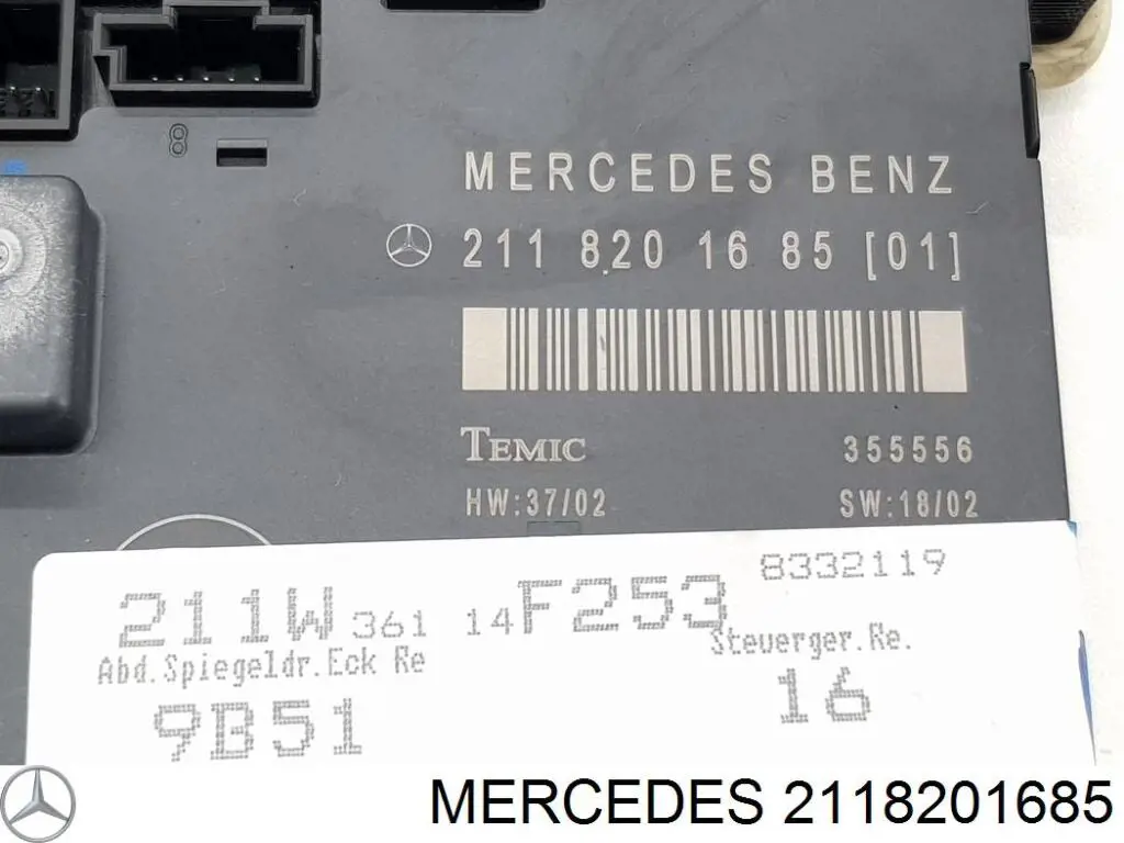 Do koszyka 2118201685 Mercedes Blok komfortu