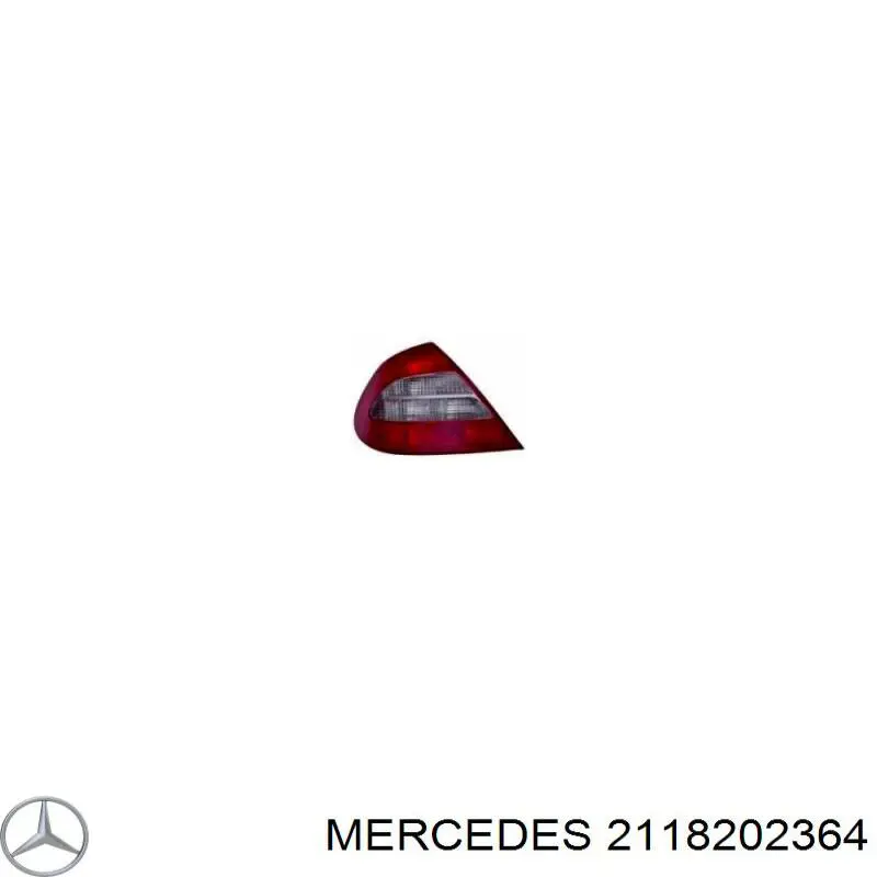 Lampa zespolona tylna lewa zewnętrzna Mercedes 2118202364 cena, od 163,92 USD