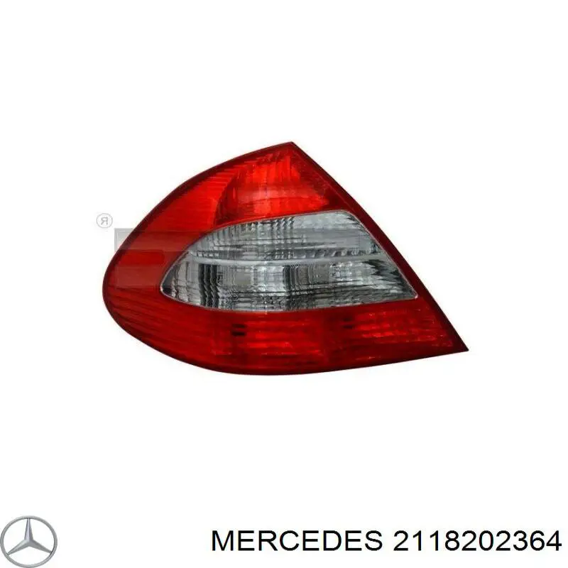 2118202364 Mercedes Lampa zespolona tylna lewa zewnętrzna
