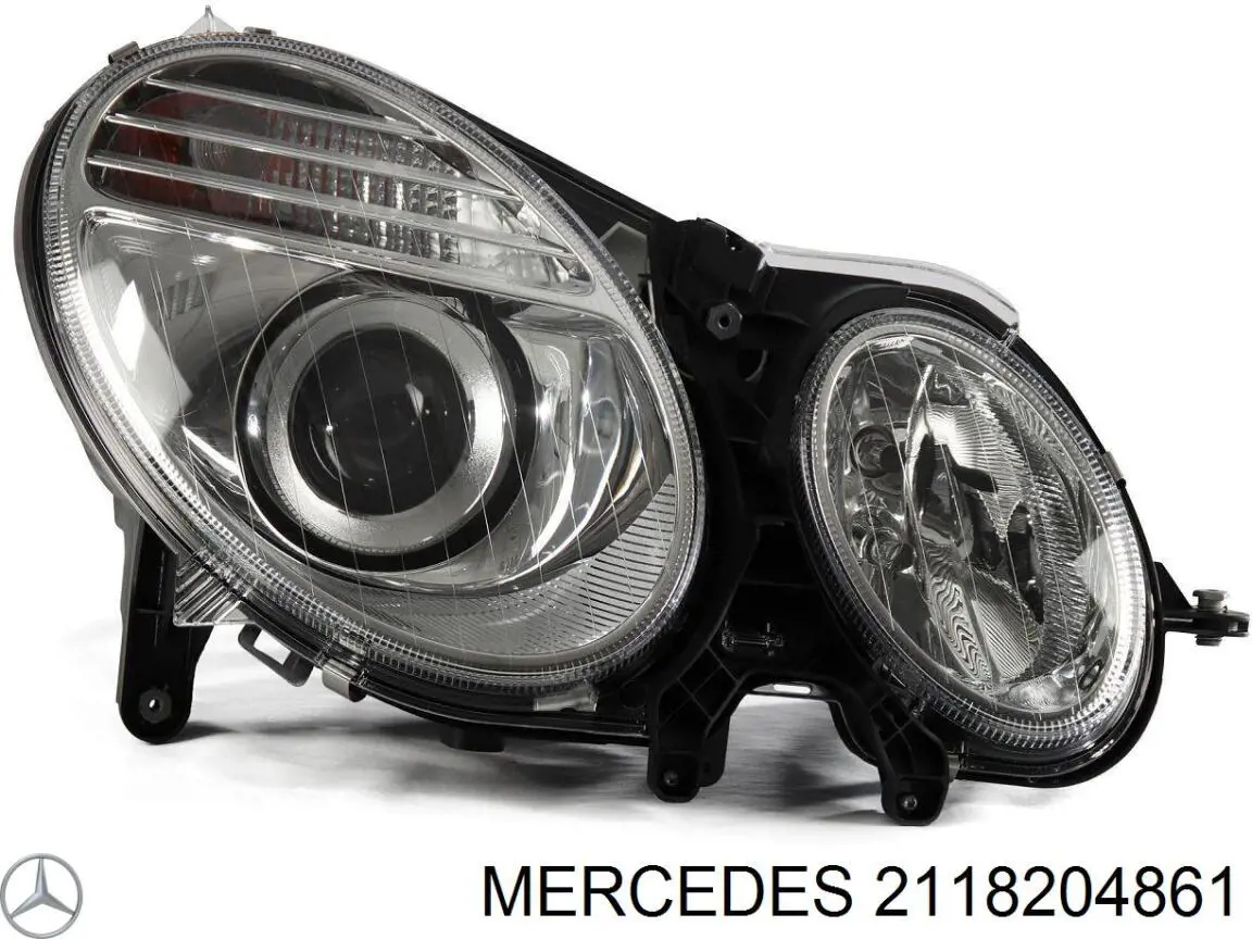 Reflektor prawy Mercedes 2118204861 cena, od 444,78 USD