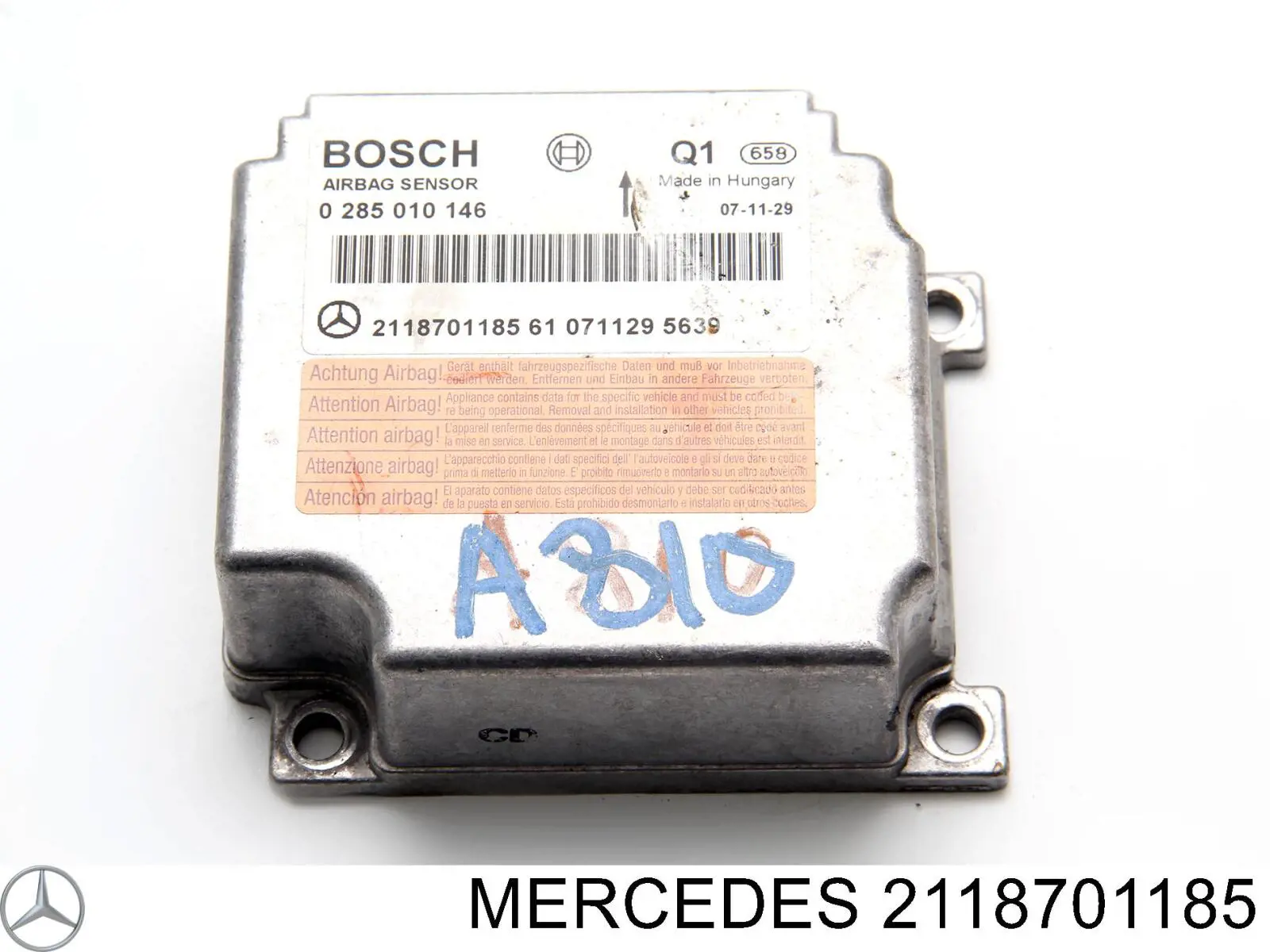 Sterownik poduszki bezpieczeństwa Mercedes 2118701185 cena, od 112,37 USD