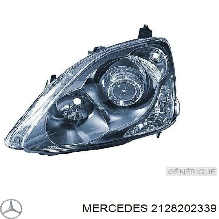 Reflektor lewy Mercedes 2128202339 cena, od 2998,41 USD