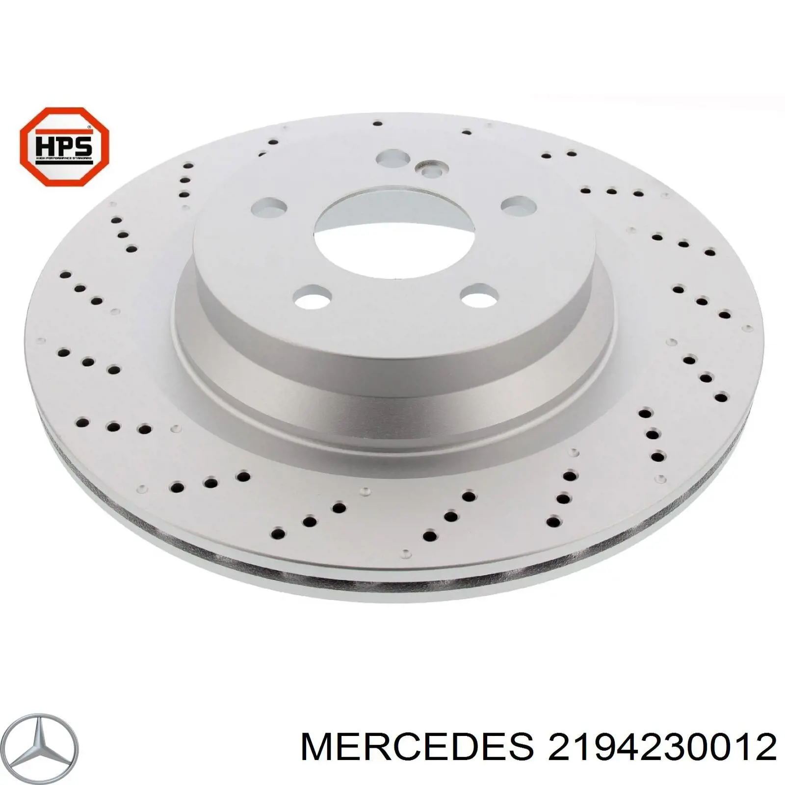 2194230012 Mercedes tarcza hamulcowa tylna